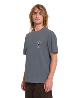 The Volcom Mens Bad Luck T-Shirt in Storm Blue