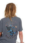 The Volcom Mens Bad Luck T-Shirt in Storm Blue