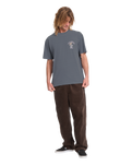 The Volcom Mens Bad Luck T-Shirt in Storm Blue