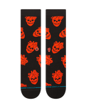 The Stance Mens Fallin In Skull Crew Socks in Black
