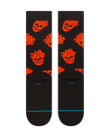 The Stance Mens Fallin In Skull Crew Socks in Black