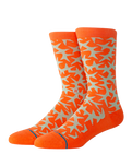 The Stance Mens Thornz Crew Socks in Orange
