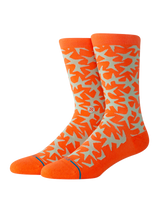The Stance Mens Thornz Crew Socks in Orange