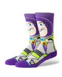 The Stance Mens Buzz Crew Socks in Purple