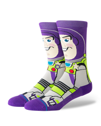 The Stance Mens Buzz Crew Socks in Purple