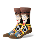 The Stance Mens Woody Crew Socks in Brown