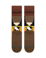The Stance Mens Woody Crew Socks in Brown