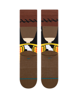 The Stance Mens Woody Crew Socks in Brown