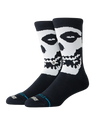 The Stance Mens Beware Crew Socks in Black