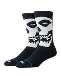 The Stance Mens Beware Crew Socks in Black
