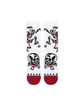 The Stance Mens Skeleton Crew Socks in White