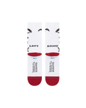 The Stance Mens Skeleton Crew Socks in White