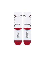 The Stance Mens Skeleton Crew Socks in White