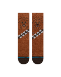 The Stance Mens Chewie Crew Socks in Brown