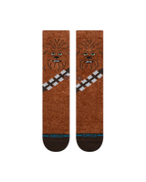 The Stance Mens Chewie Crew Socks in Brown