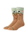 The Stance Mens Grogu Hungry Crew Socks in Green