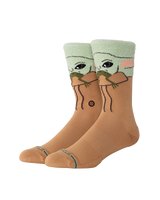 The Stance Mens Grogu Hungry Crew Socks in Green