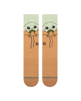 The Stance Mens Grogu Hungry Crew Socks in Green