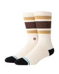 The Stance Mens Boyd Crew Socks in Dark Brown