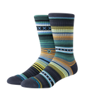Curren Crew Socks in Deep Teal