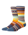 The Stance Mens Curren Crew Socks in Seablue