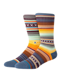 The Stance Mens Curren Crew Socks in Seablue