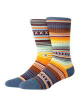 The Stance Mens Curren Crew Socks in Seablue