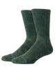 The Stance Mens Icon Dyed Crew Socks in Pine