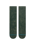 The Stance Mens Icon Dyed Crew Socks in Pine