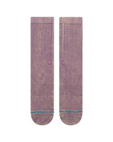 Icon Dyed Crew Socks in Plum