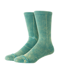 Icon Dyed Crew Socks in Teal