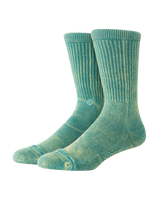 Icon Dyed Crew Socks in Teal