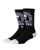The Stance Mens Smashed Crew Socks in Black