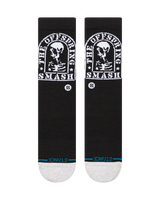 The Stance Mens Smashed Crew Socks in Black