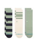 The Stance Mens Townie Crew Socks (3 Pack) in Sea Green