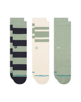 The Stance Mens Townie Crew Socks (3 Pack) in Sea Green