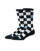 The Stance Mens Chef Check Crew Socks in Black