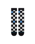The Stance Mens Chef Check Crew Socks in Black