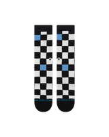The Stance Mens Chef Check Crew Socks in Black