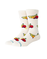 The Stance Mens Fruits Crew Socks in Canvas
