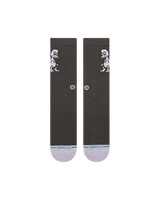 The Stance Mens Lights Out Crew Socks in Charcoal