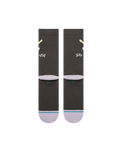 The Stance Mens Lights Out Crew Socks in Charcoal
