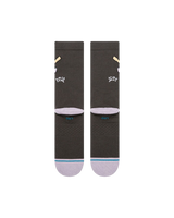 The Stance Mens Lights Out Crew Socks in Charcoal