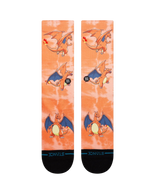 Charizard Crew Socks in Orange