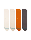 Womens Icon Crew Socks (4 Pack) in Canvas