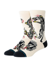 Battle Crew Socks in Cream