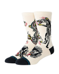 Battle Crew Socks in Cream
