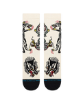 Battle Crew Socks in Cream