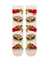 The Stance Mens Combo Meal Crew Socks in Tan