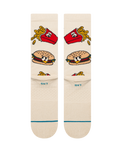The Stance Mens Combo Meal Crew Socks in Tan